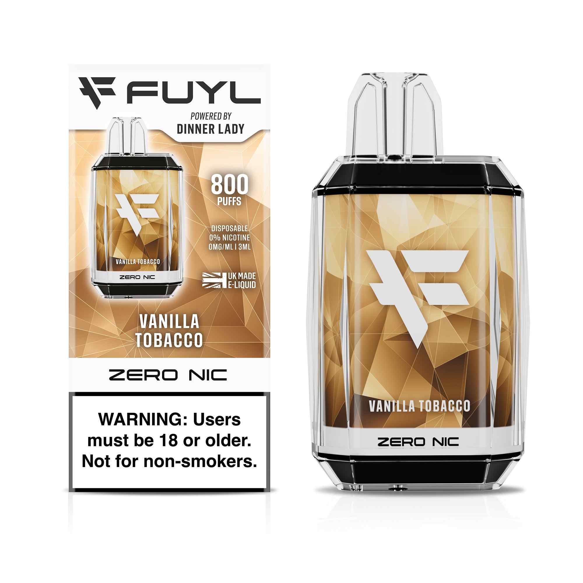 VAPE FUYL 800 PUFF VANILLA TOBACCO 800