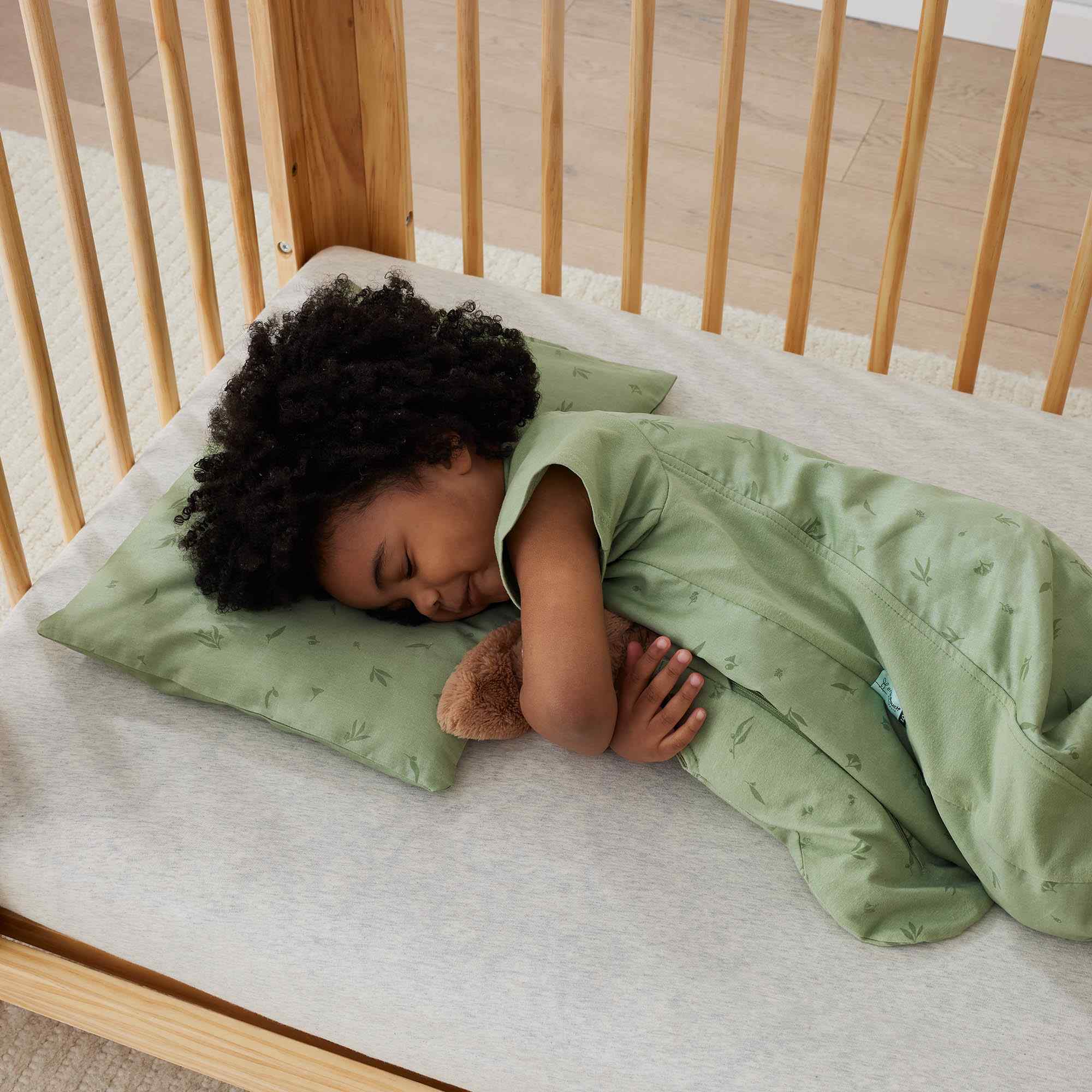 Bedding : Pillow with case TOG: 0.3 Size: Toddler Colour: Willow