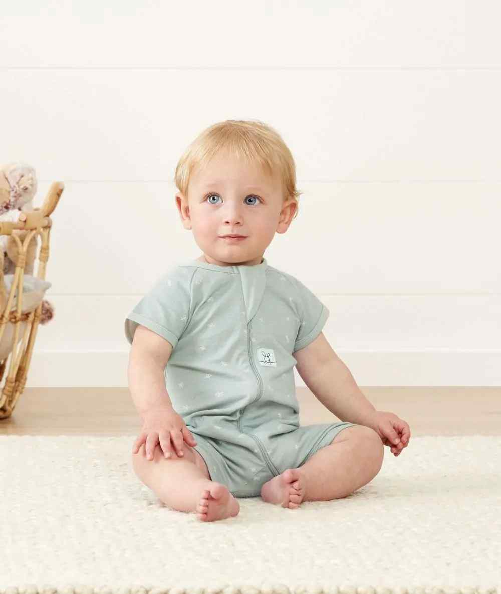 Layers Short Sleeve TOG: 0.2 Size: 1 Year  Colour: Sage