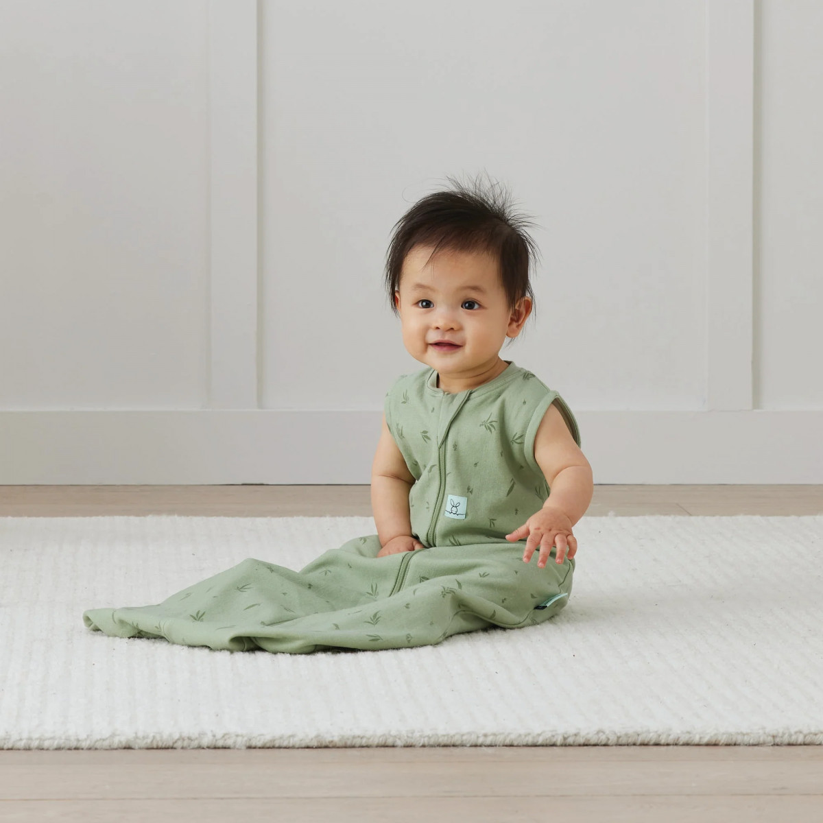 Jersey Sleeping Bag TOG: 0.2 Size: 8-24 Months  Colour: Willow