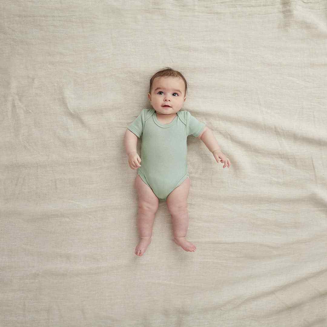 Bodysuit Short Sleeve TOG: 0.2 Size: 0-3 Months Colour: Sage