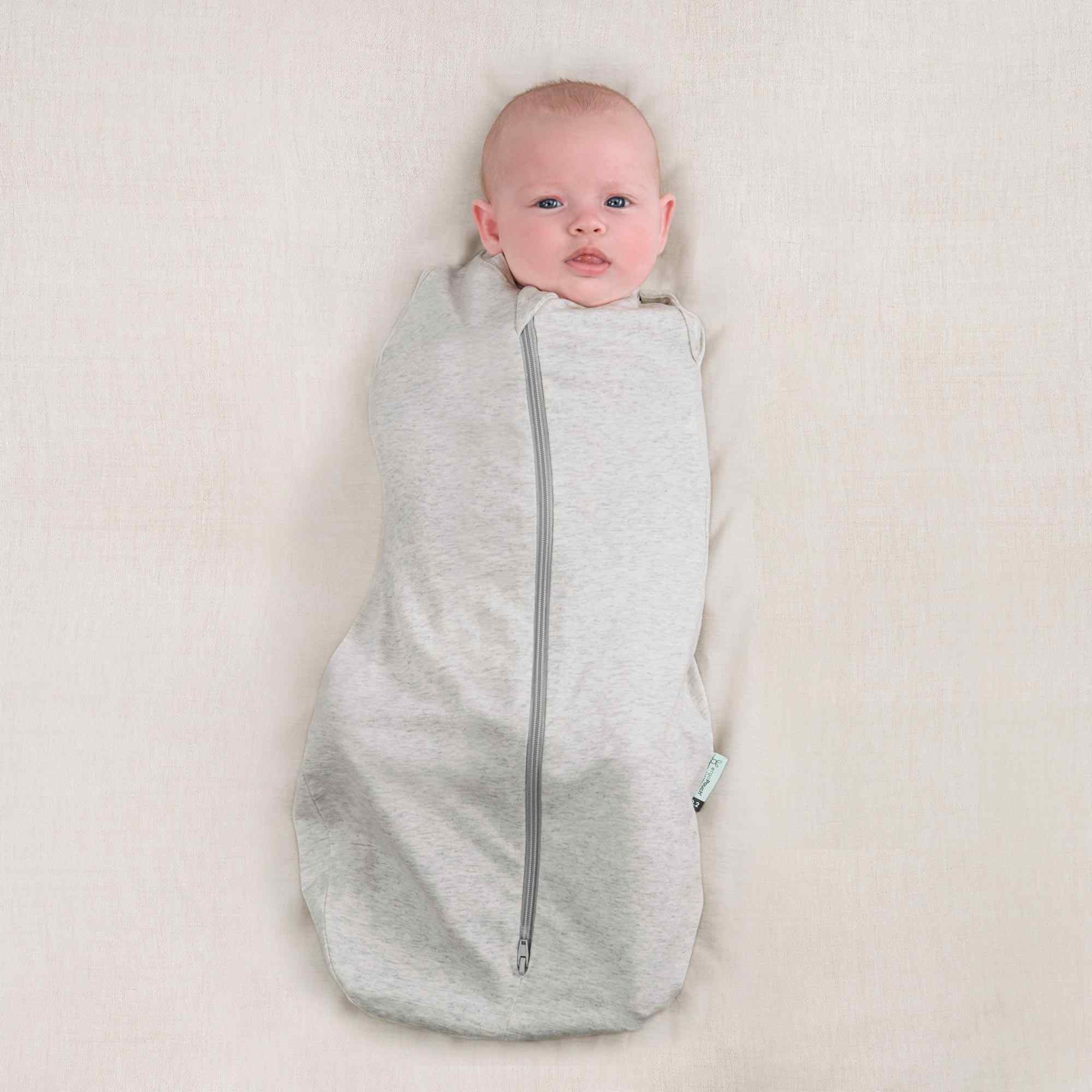 Cocoon Swaddle Bag TOG 0.2 Size: 0-3 Months Colour: Grey Marle