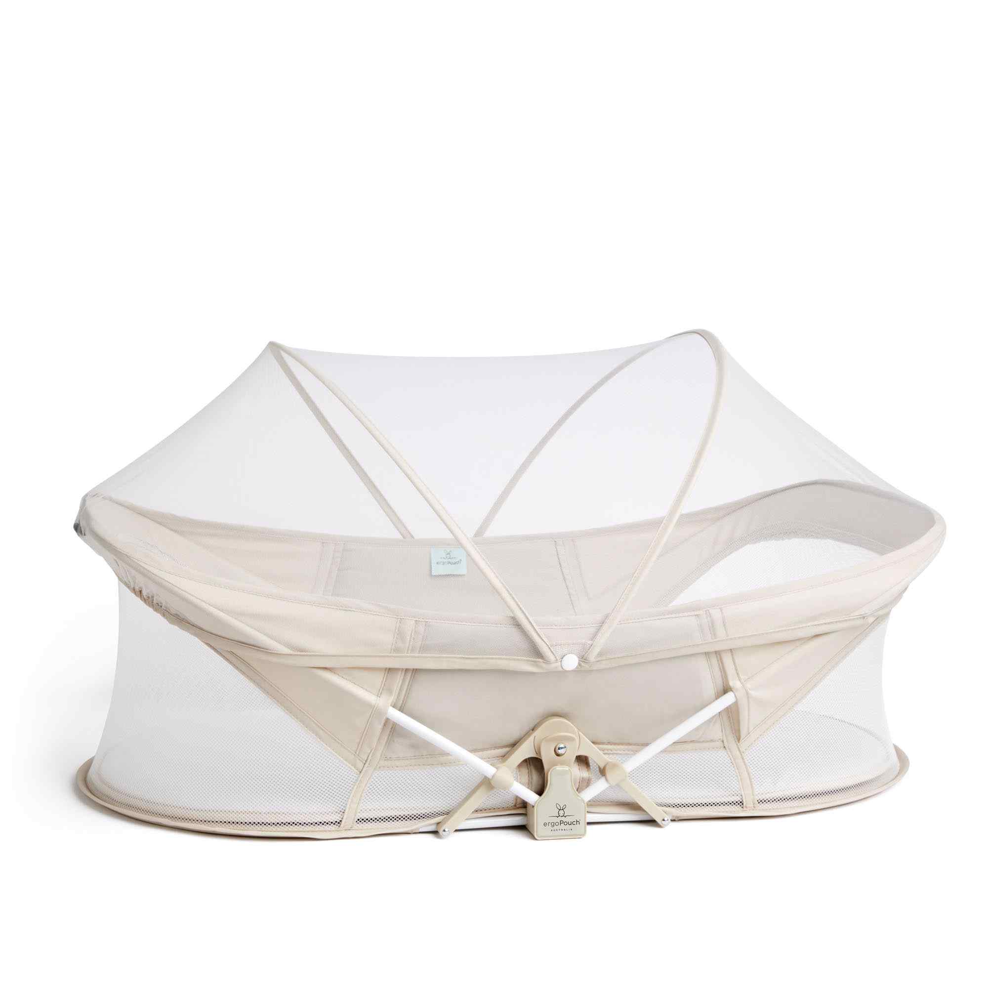 Portable Bassinet with Mattress, Net and Backpack Colour: Ecru