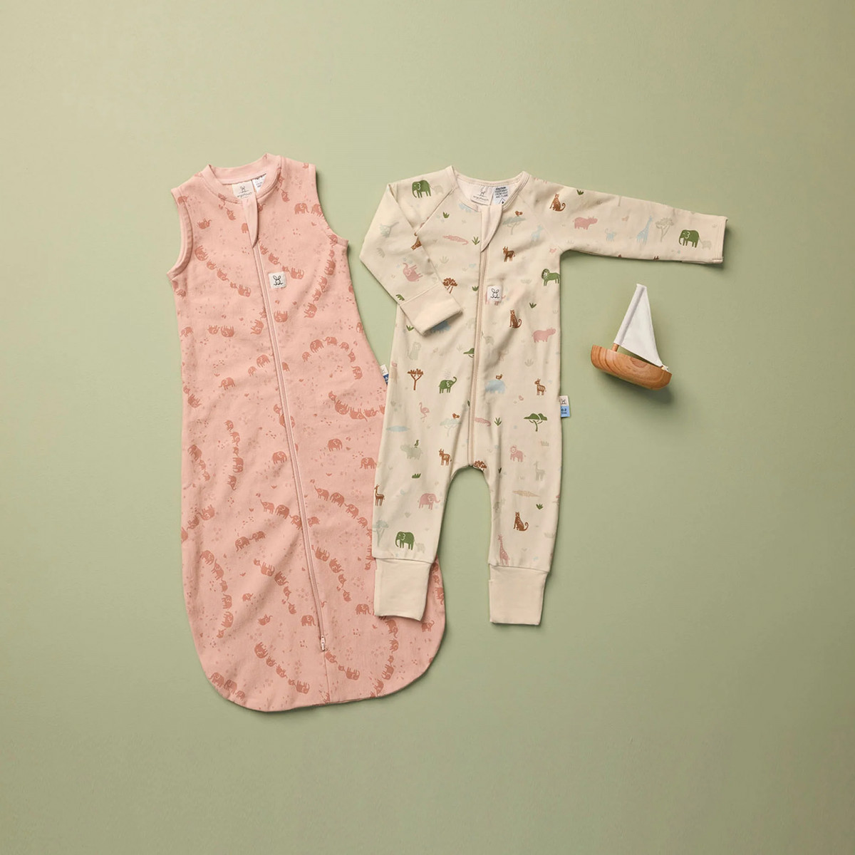 Jersey Sleeping Bag TOG: 0.2 Size: 8-24 Months  Colour: Elephant Parade