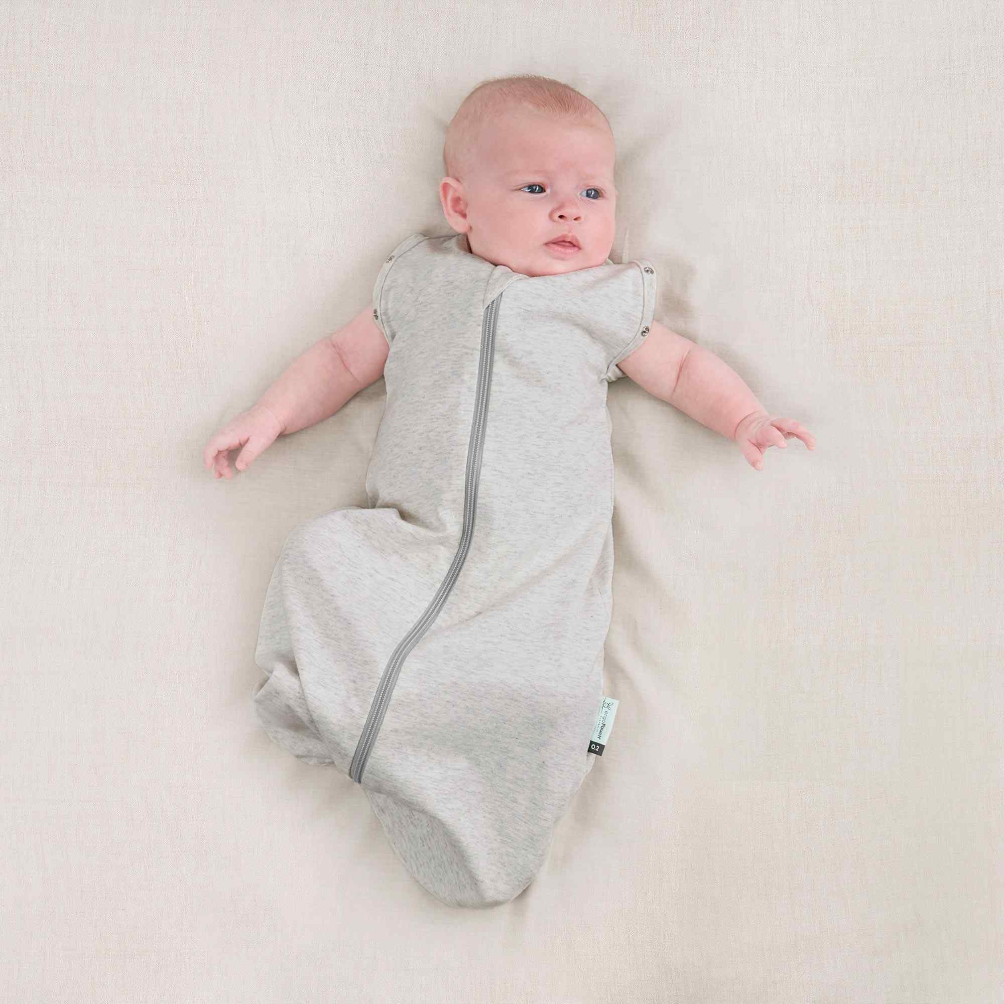 Cocoon Swaddle Bag TOG 0.2 Size: 0-3 Months Colour: Grey Marle