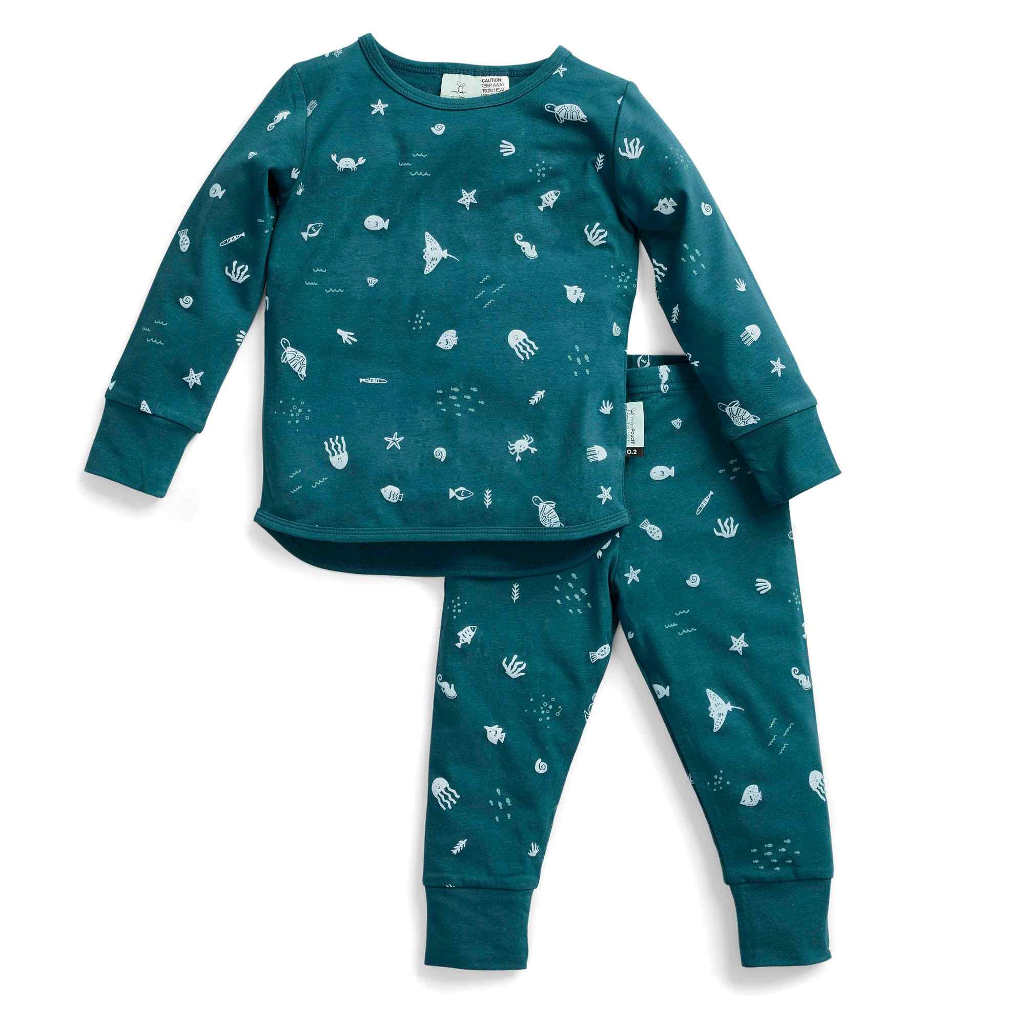 Pyjamas : 2 Piece set Long Sleeve TOG: 0.2 Size: 3 Years Colour: Ocean