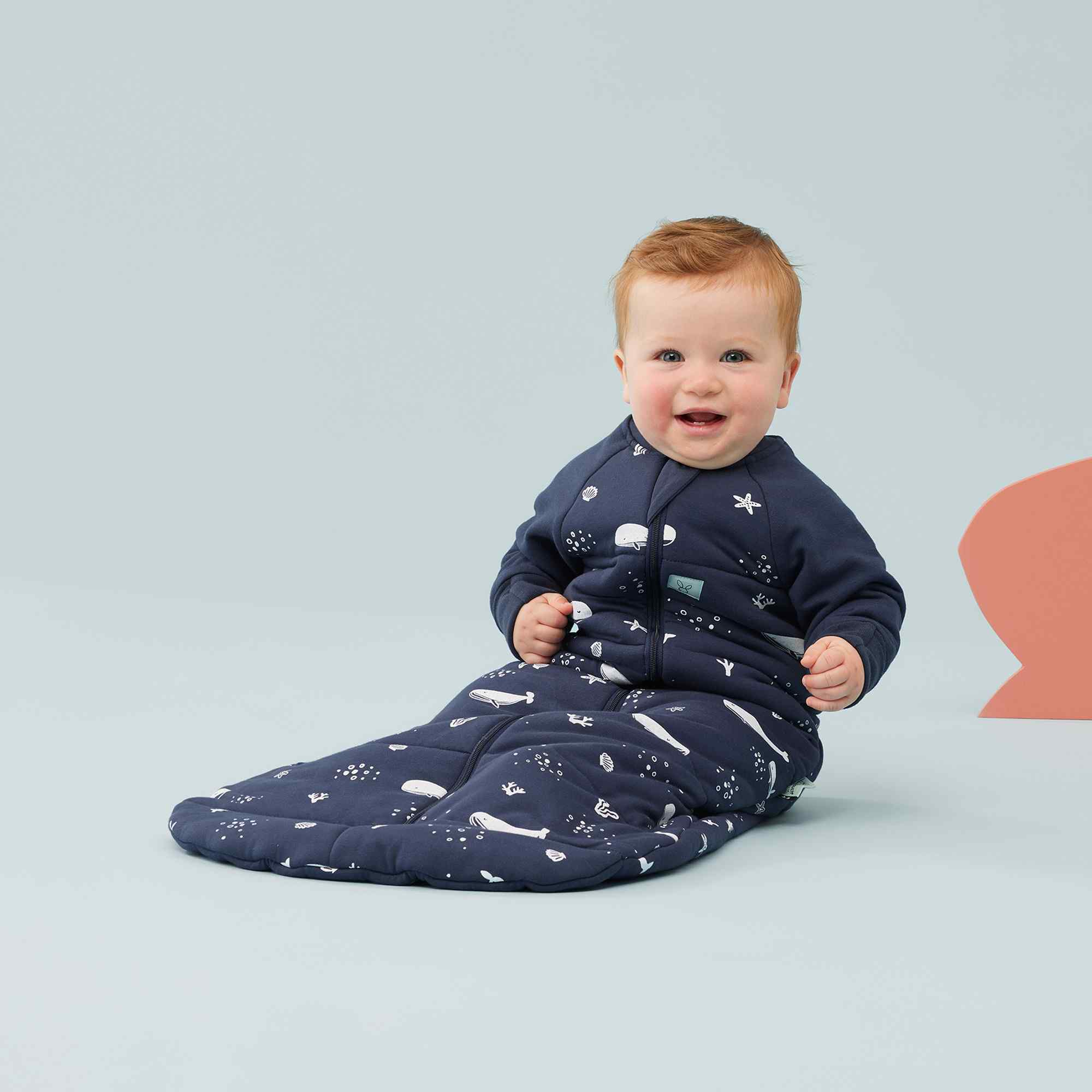 Jersey Sleeping Bag TOG: 3.5 Size: 3-12 Months Colour: Whales