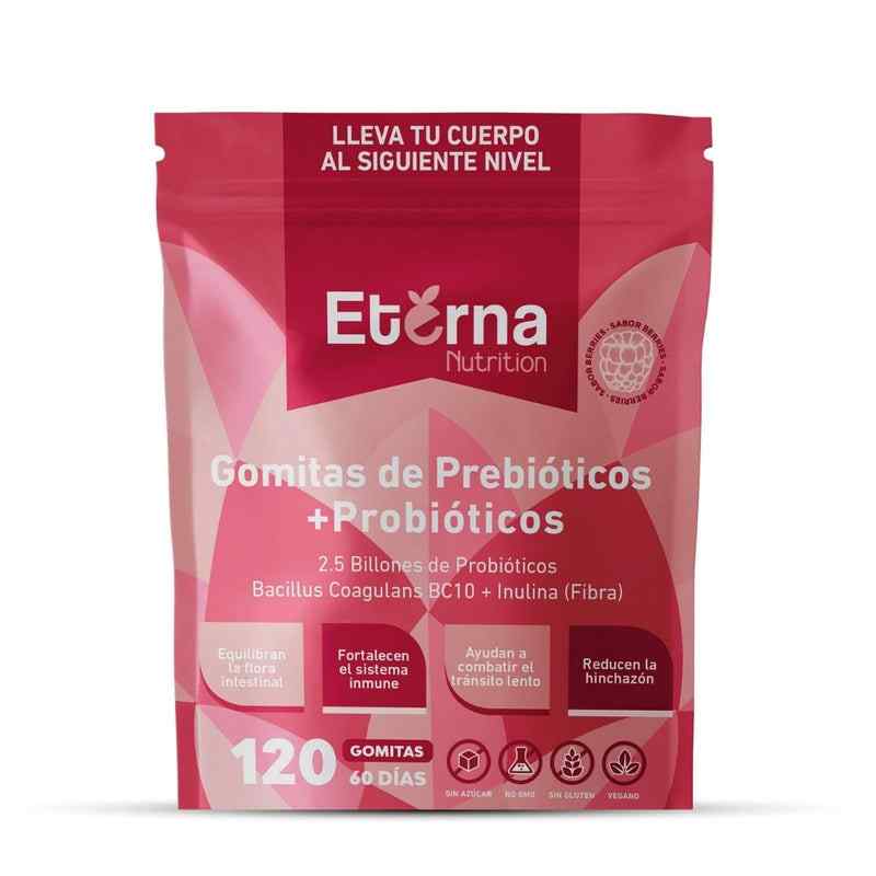 Gomitas Eterna De Probióticos + Prebióticos: 60 Días