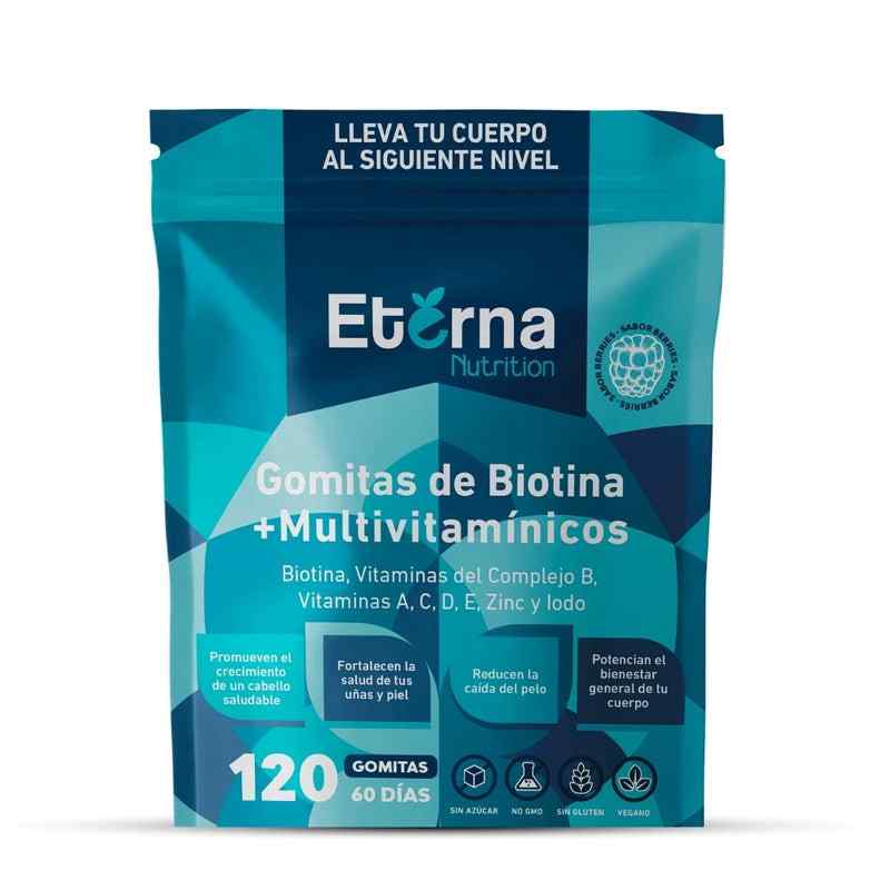 Gomitas Eterna De Biotina + Multivitamínico: 60 Días