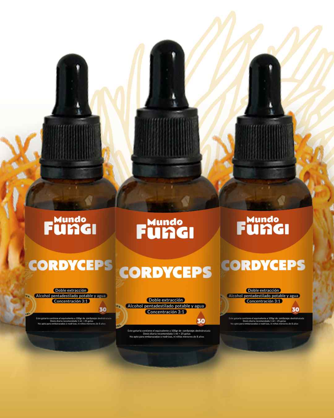 Extracto Cordyceps Gotas - Ultra Concentrado