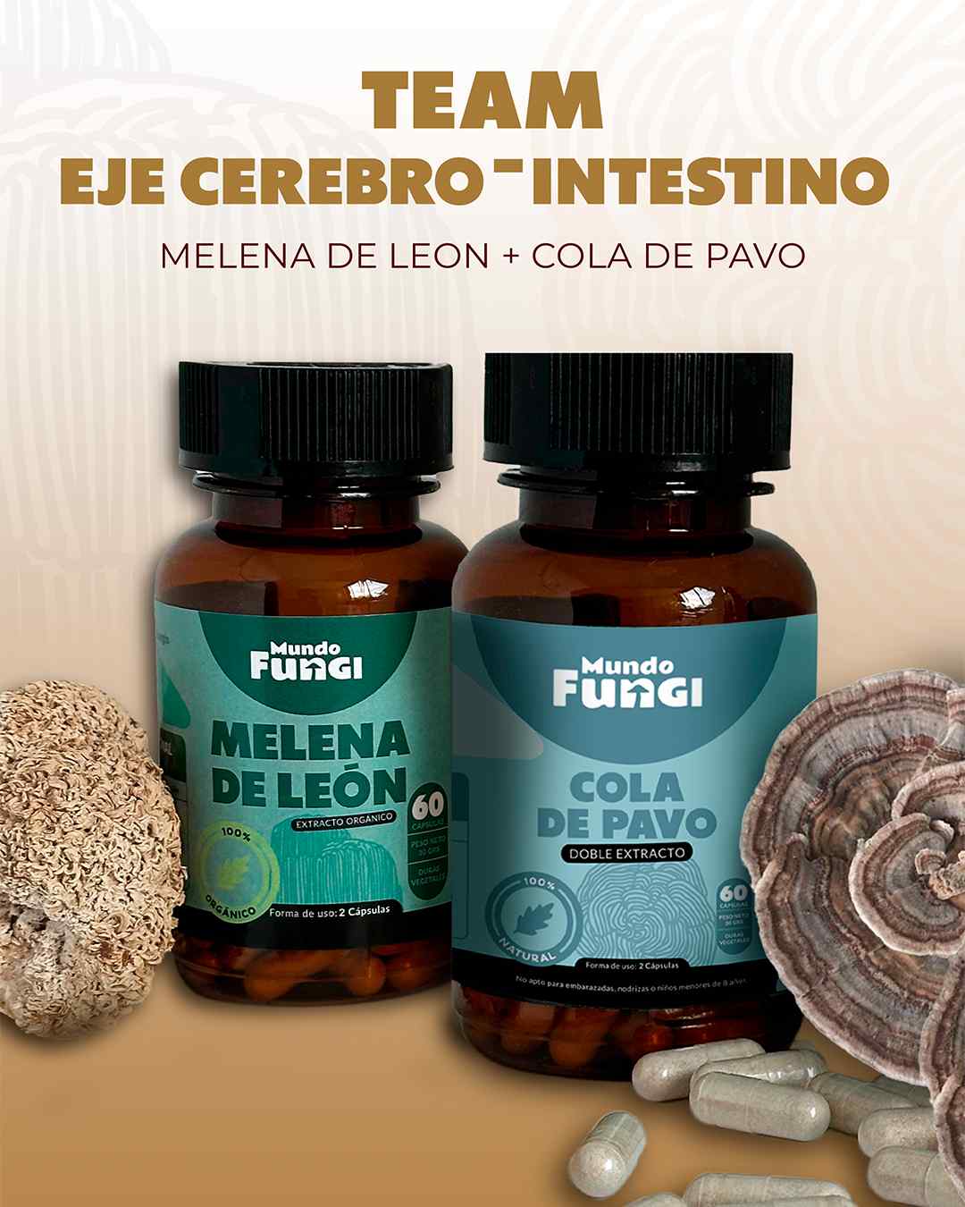 Pack Team Eje Cerebro + Intestino