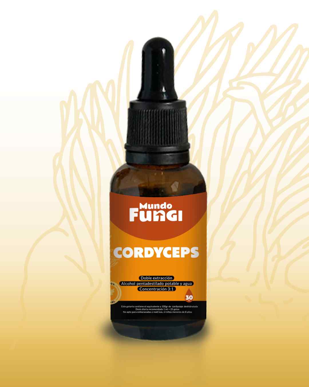 Extracto Cordyceps Gotas - Ultra Concentrado