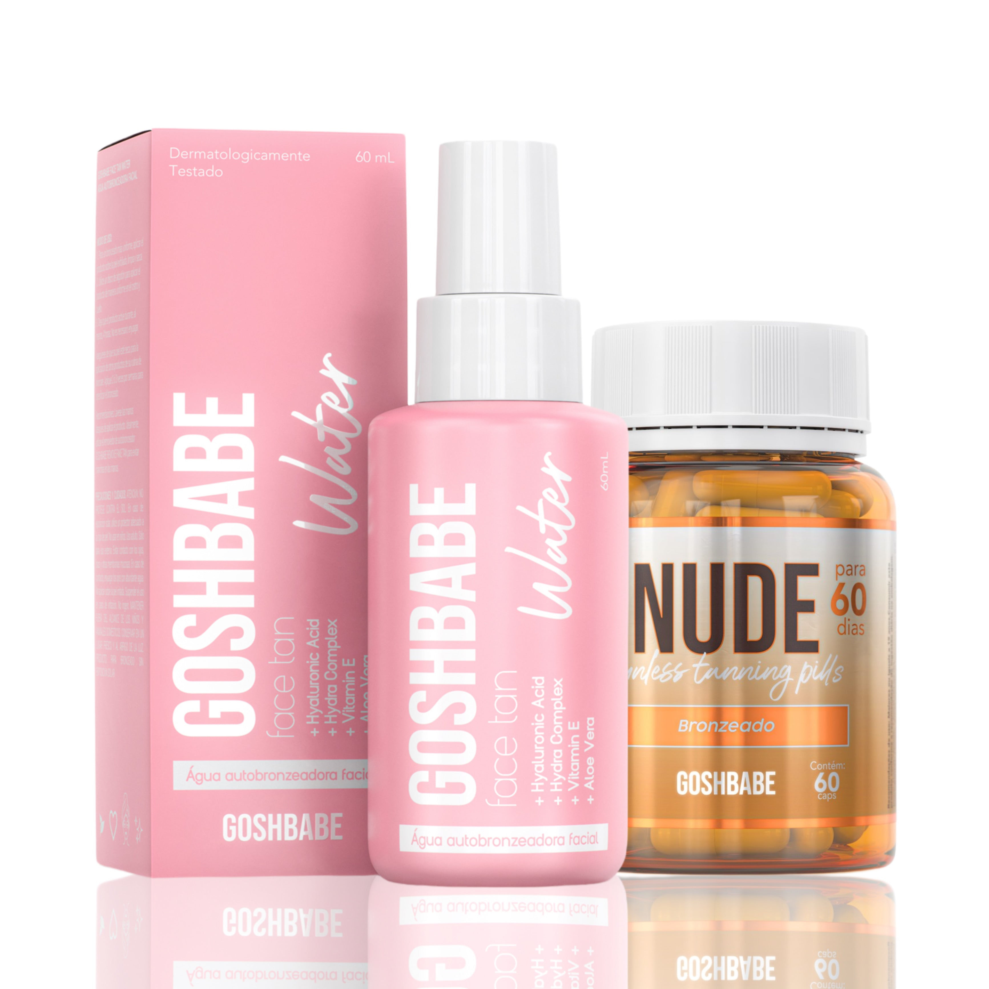 Pack Nude + Agua autobronceadora facial