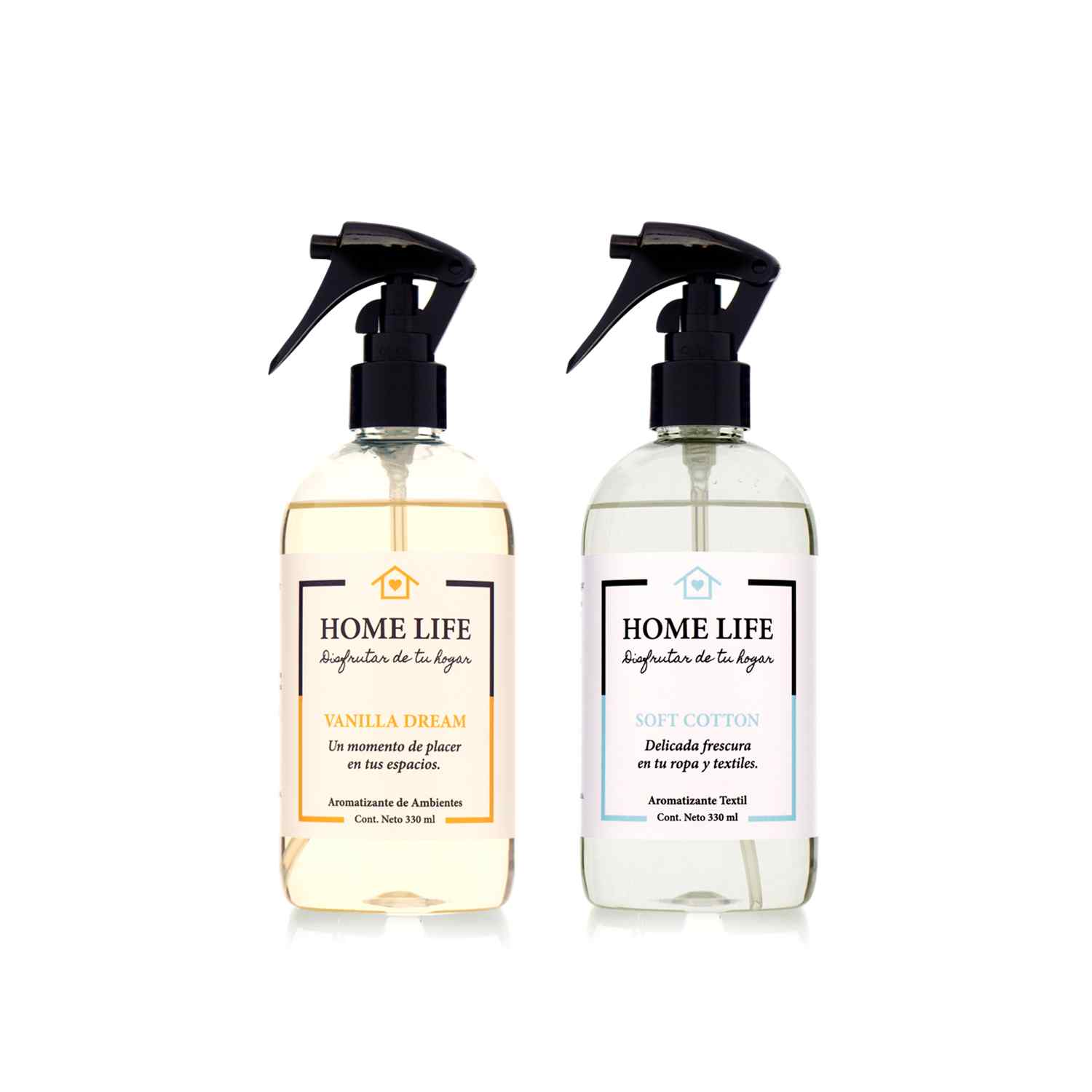 Aromatizante Textil Soft Cotton 330 ml + Aromatizante de Ambientes Vanilla Dream 330 ml