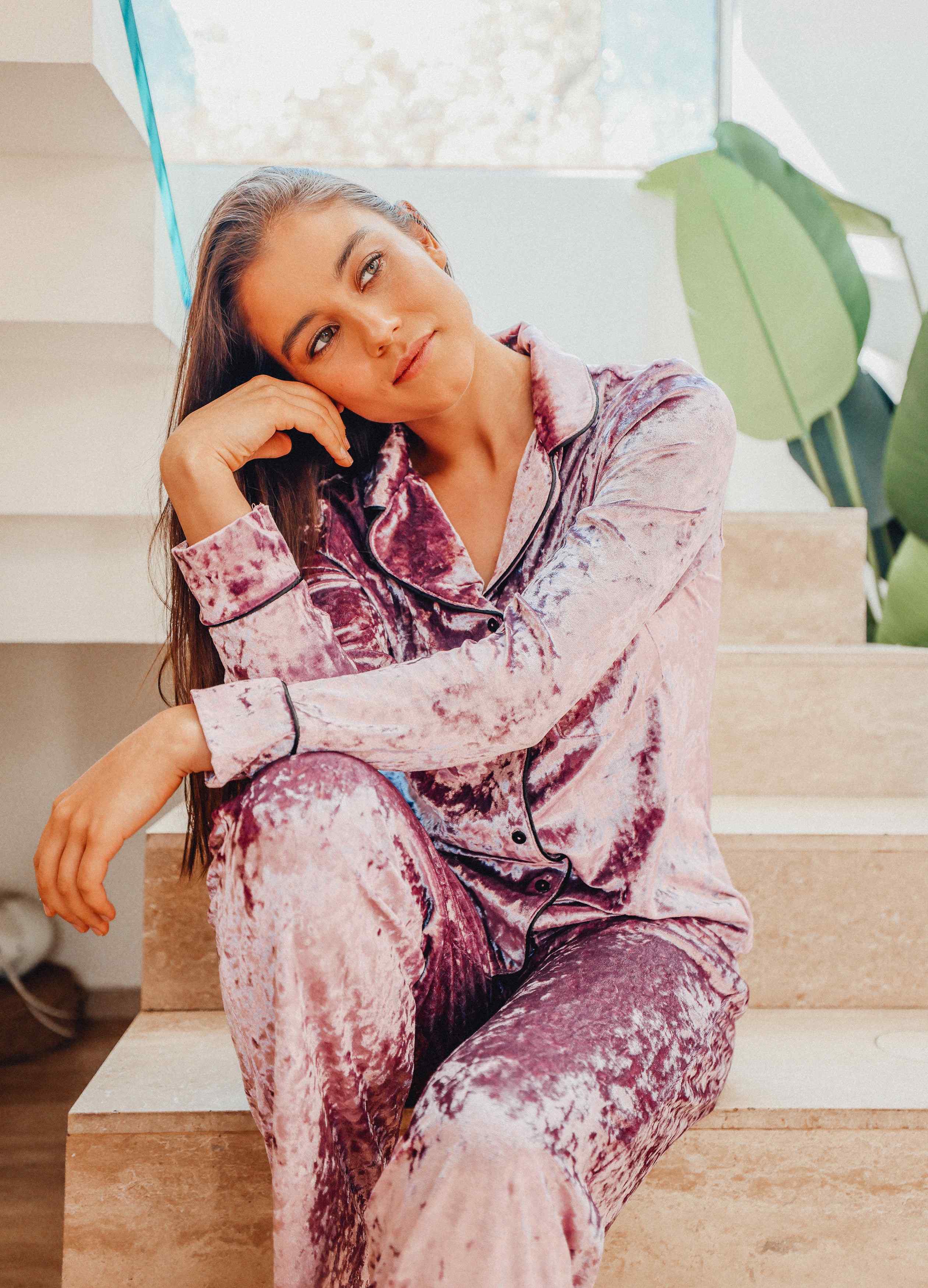 Velvet Purple Sleepwear M Igna del Real