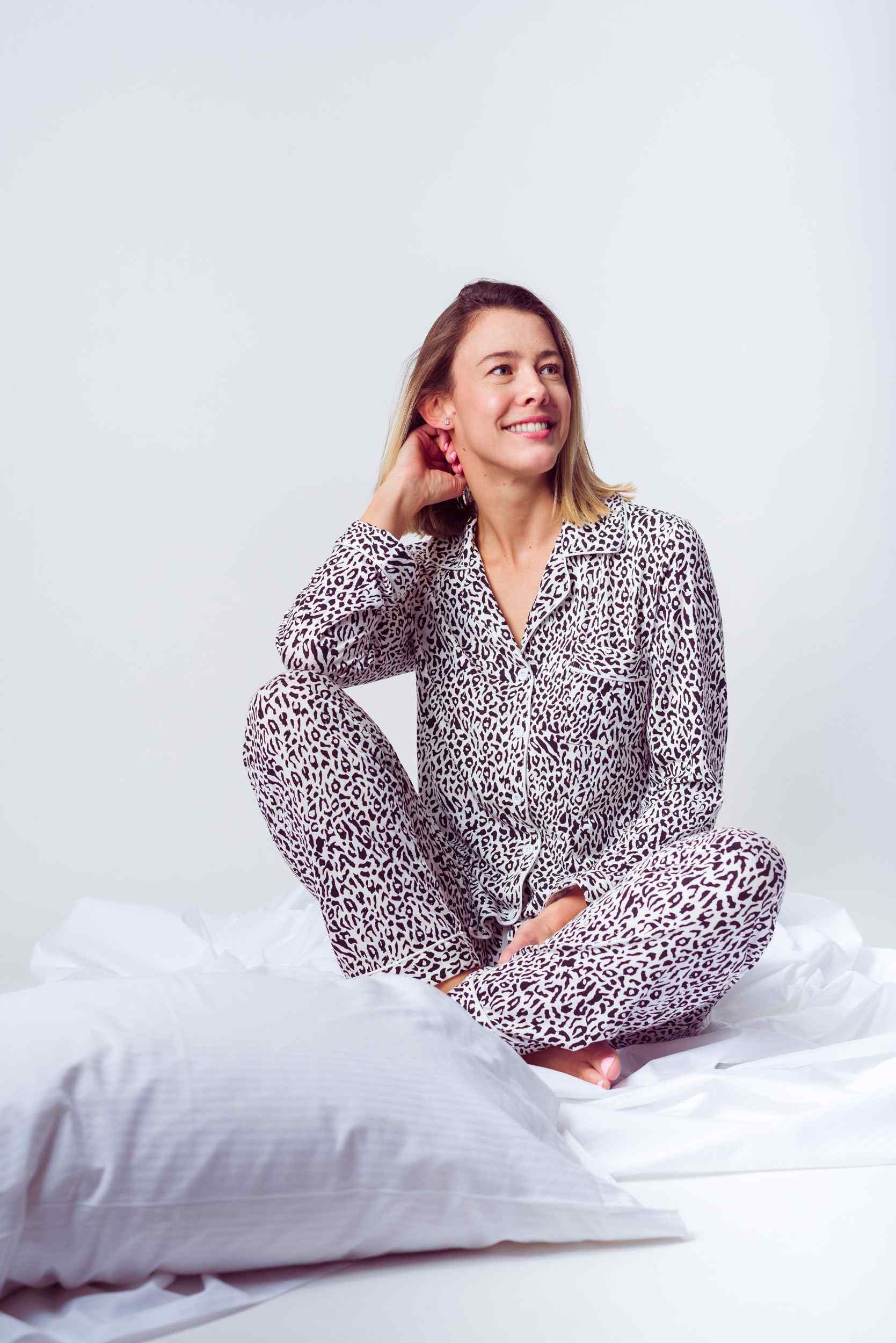 Pijama Largo Viscosa Print  Talla XL Igna del Real