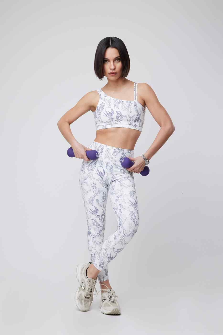 Legging 7/8 White Blossom