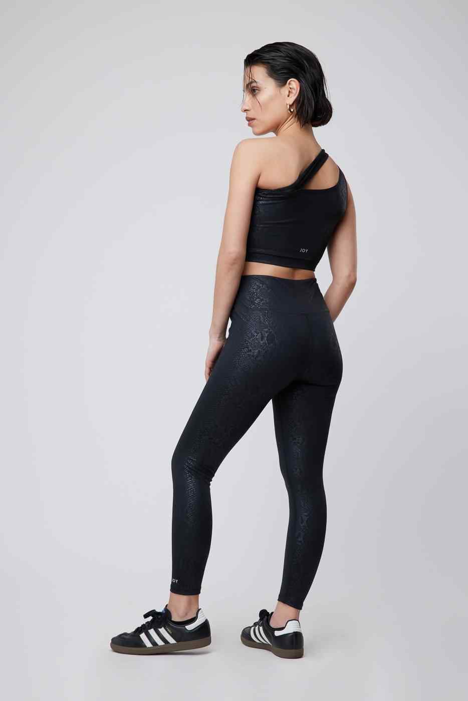 Legging 7/8 Black Texture