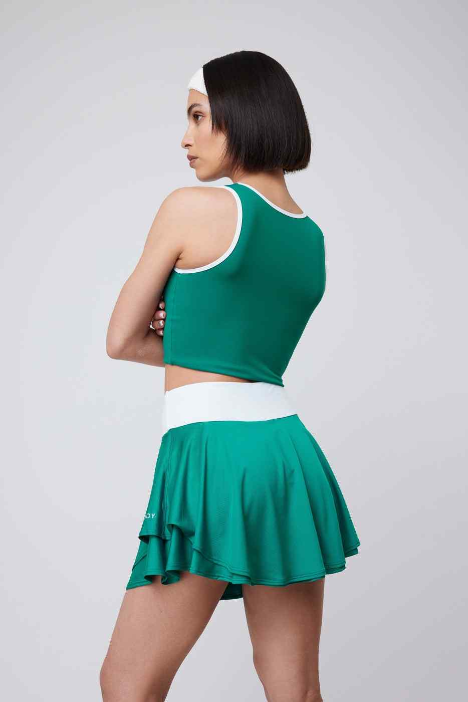 Skirt Lulu Old Green & White