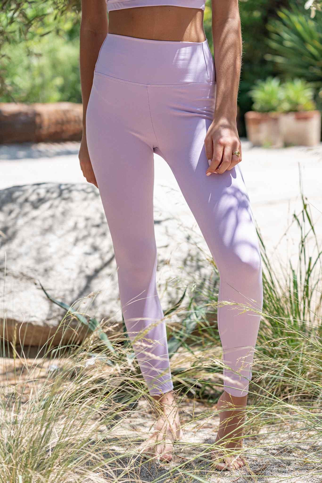 Legging 7/8 HighRise Lavander - Talla M