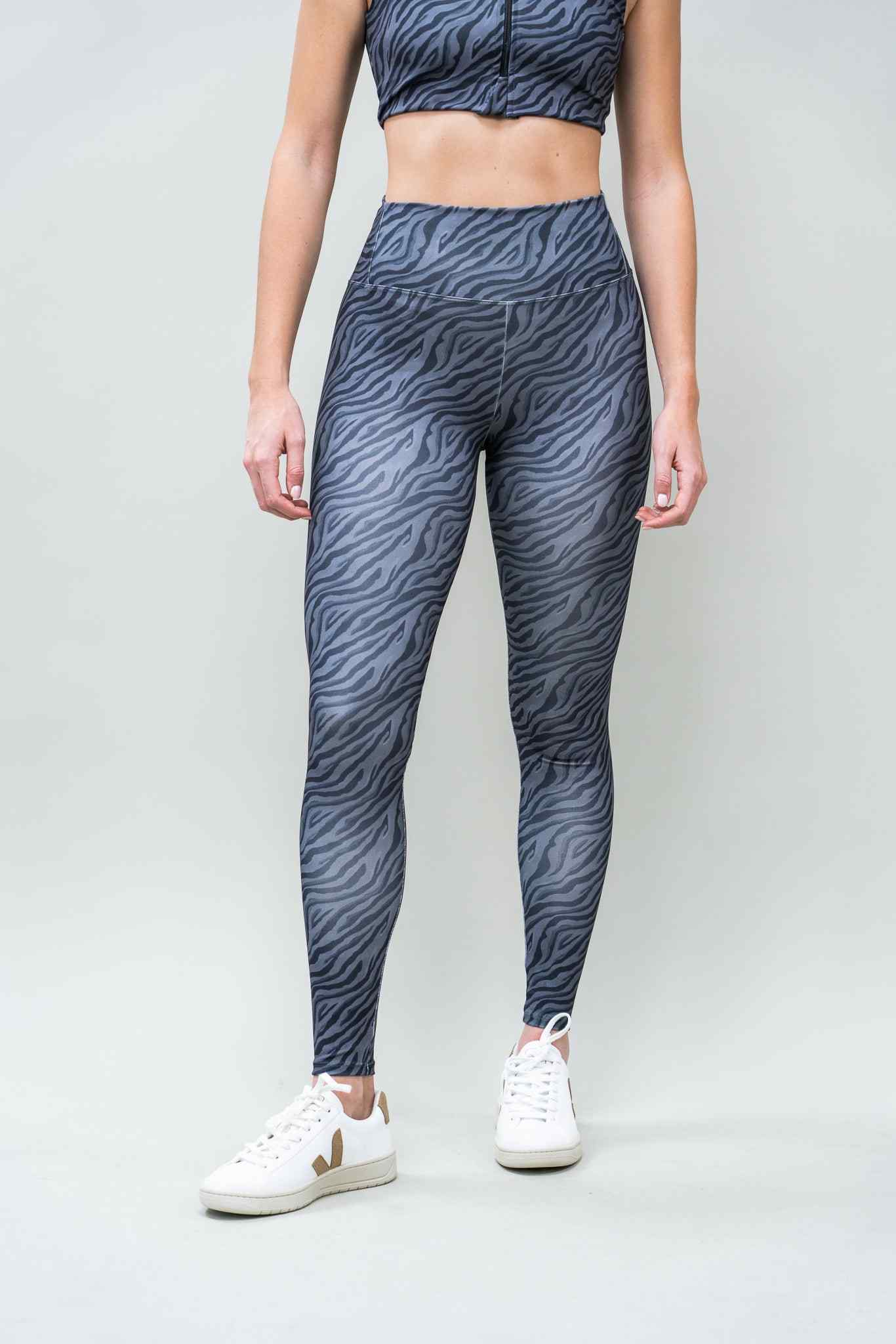 Legging Full HighRise Zebra Black