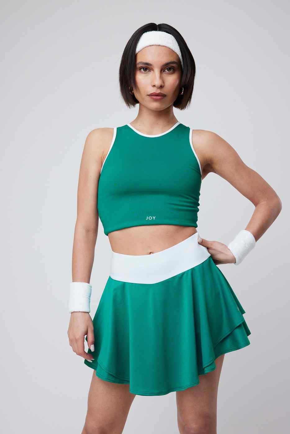 Skirt Lulu Old Green & White