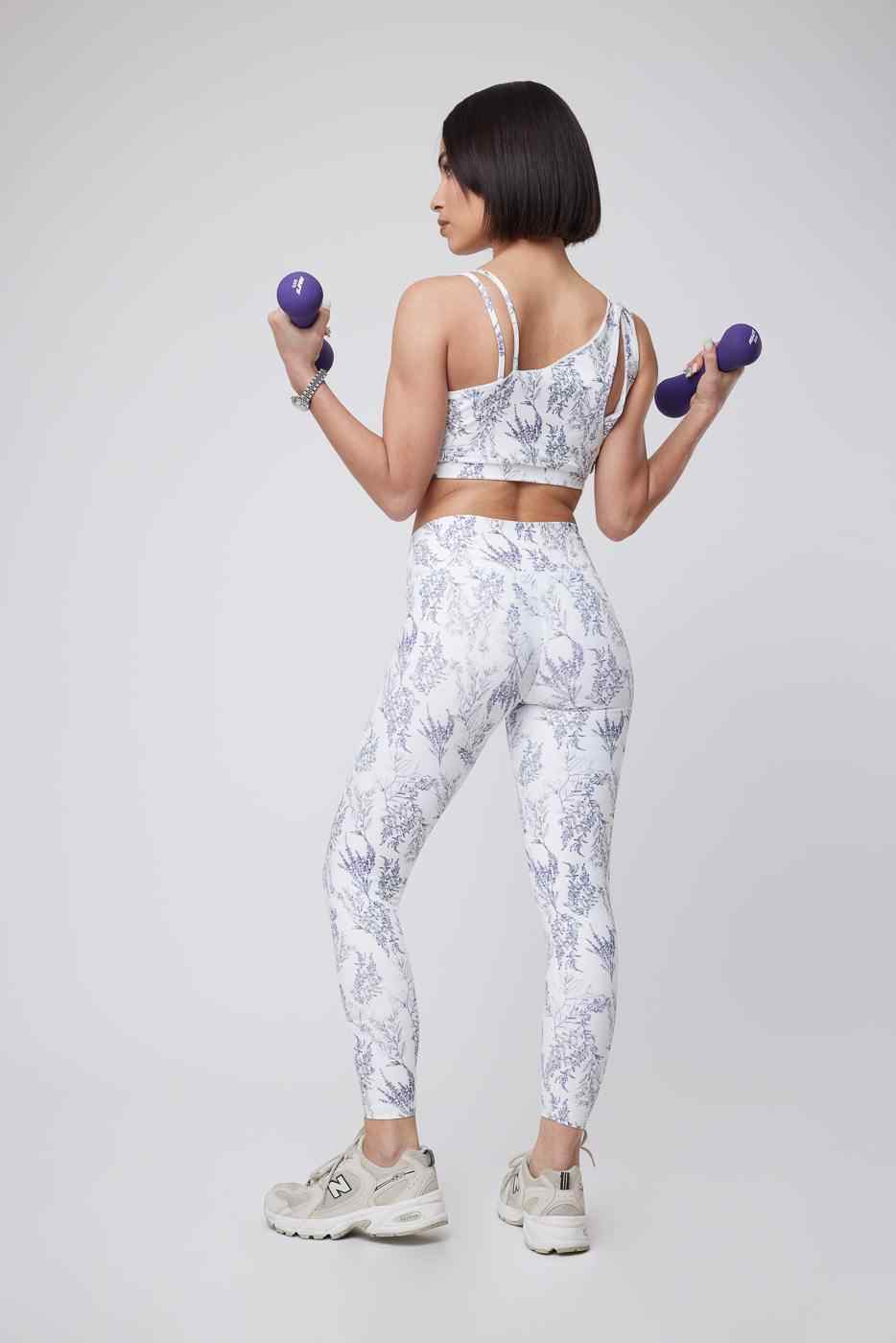 Legging 7/8 White Blossom