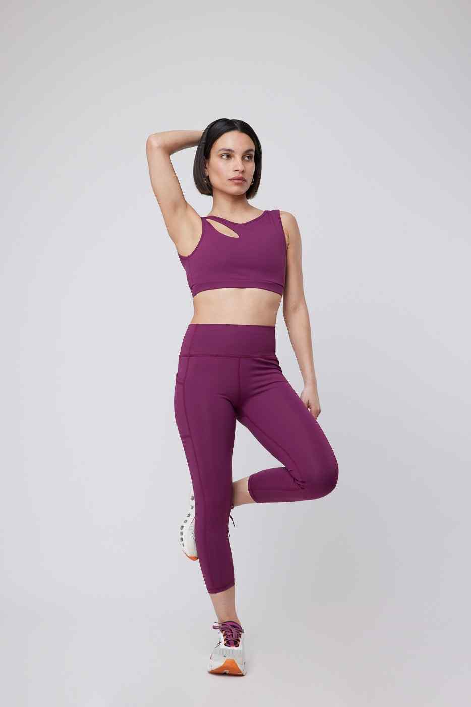 Legging Pocket 3/4 Red Wine