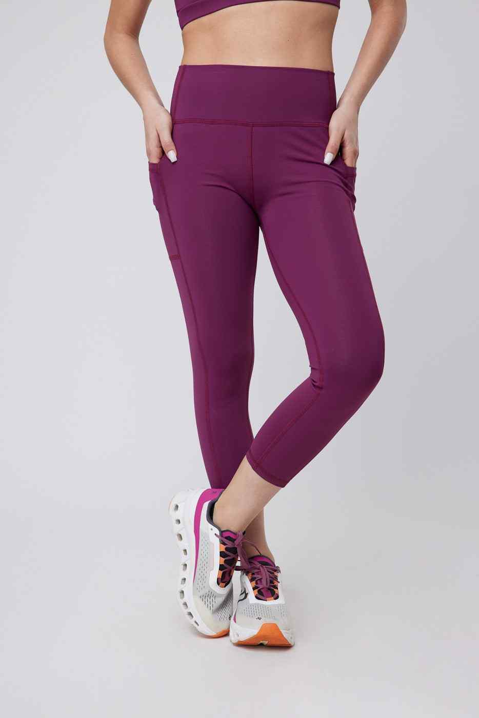 Legging Pocket 3/4 Red Wine