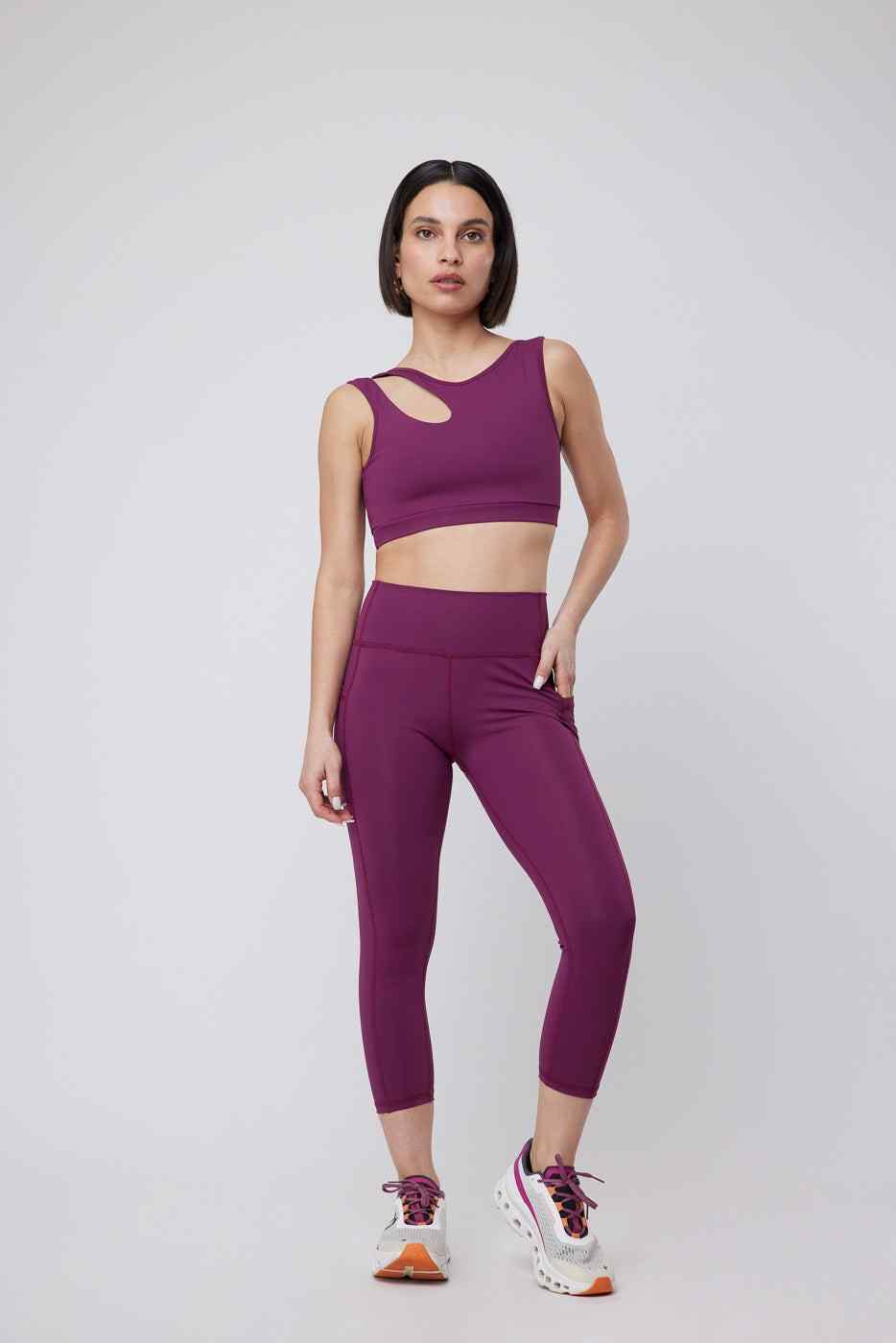 Legging Pocket 3/4 Red Wine