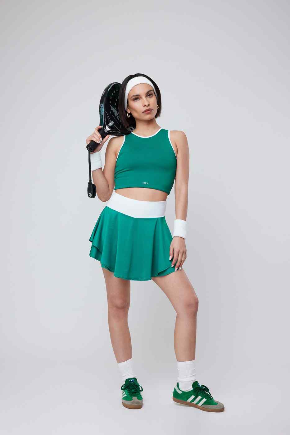 Skirt Lulu Old Green & White