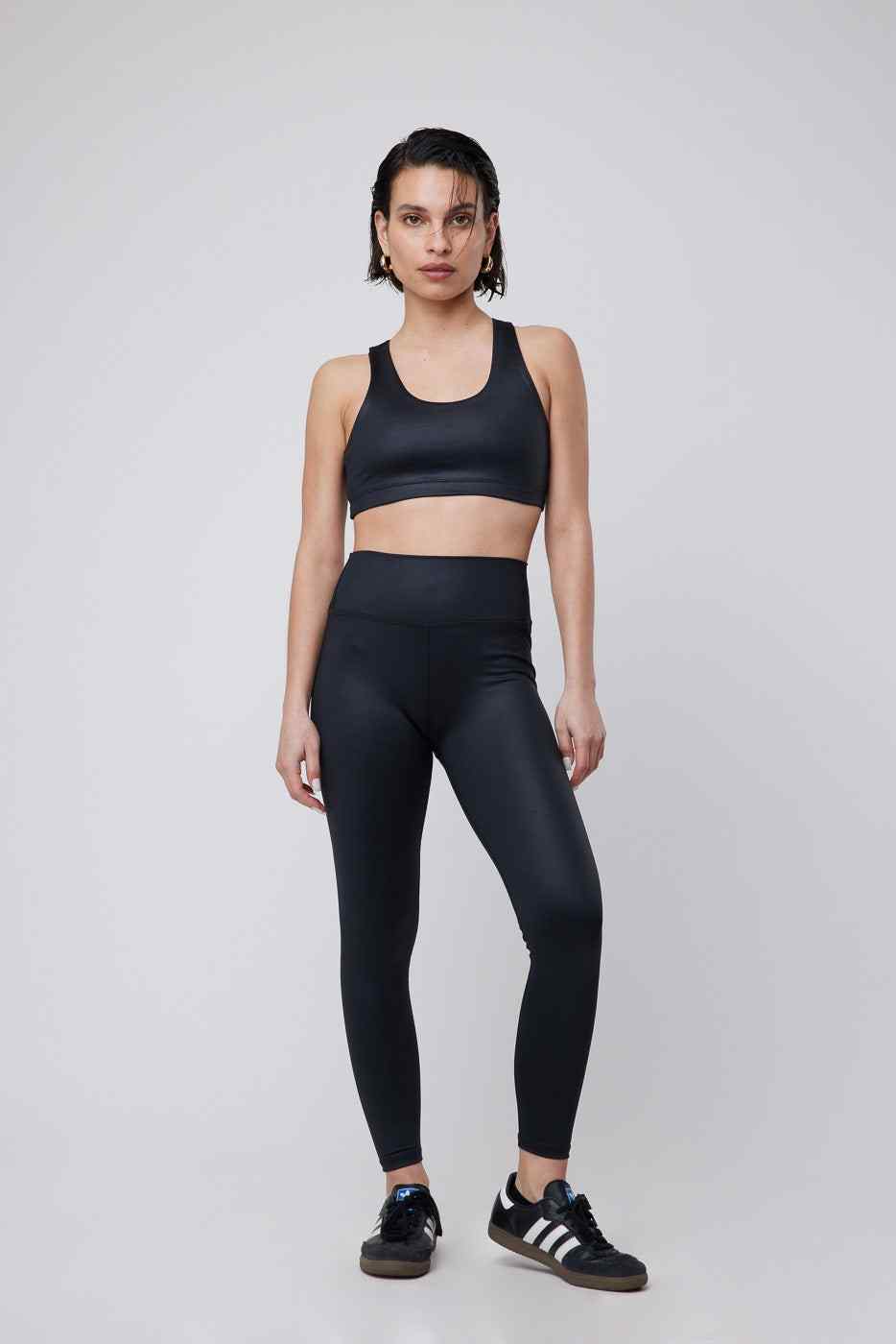 Legging 7/8 Ecocuero Black