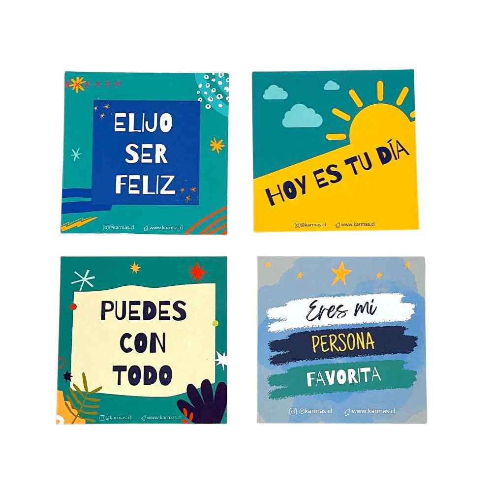 Imanes con frases positivas diseño unisex Elijo ser feliz