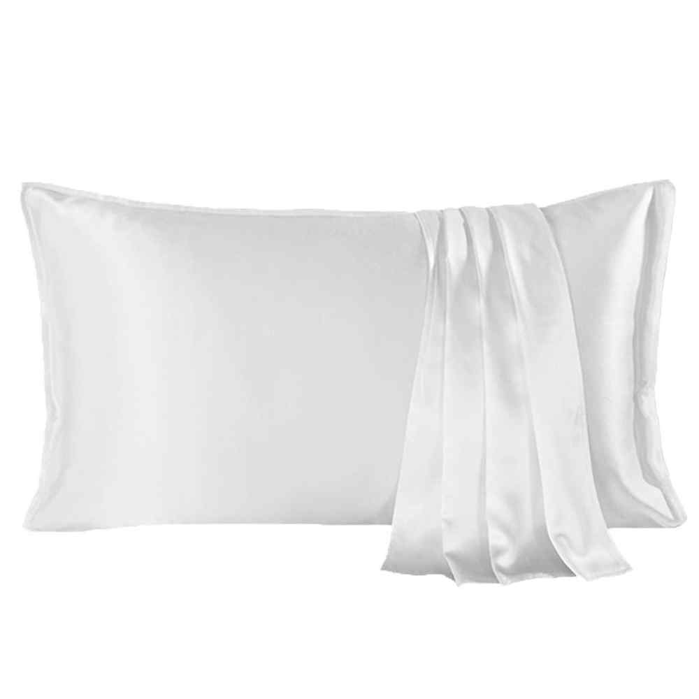 Funda de Almohada doble cara Seda Mulberry King Blanca