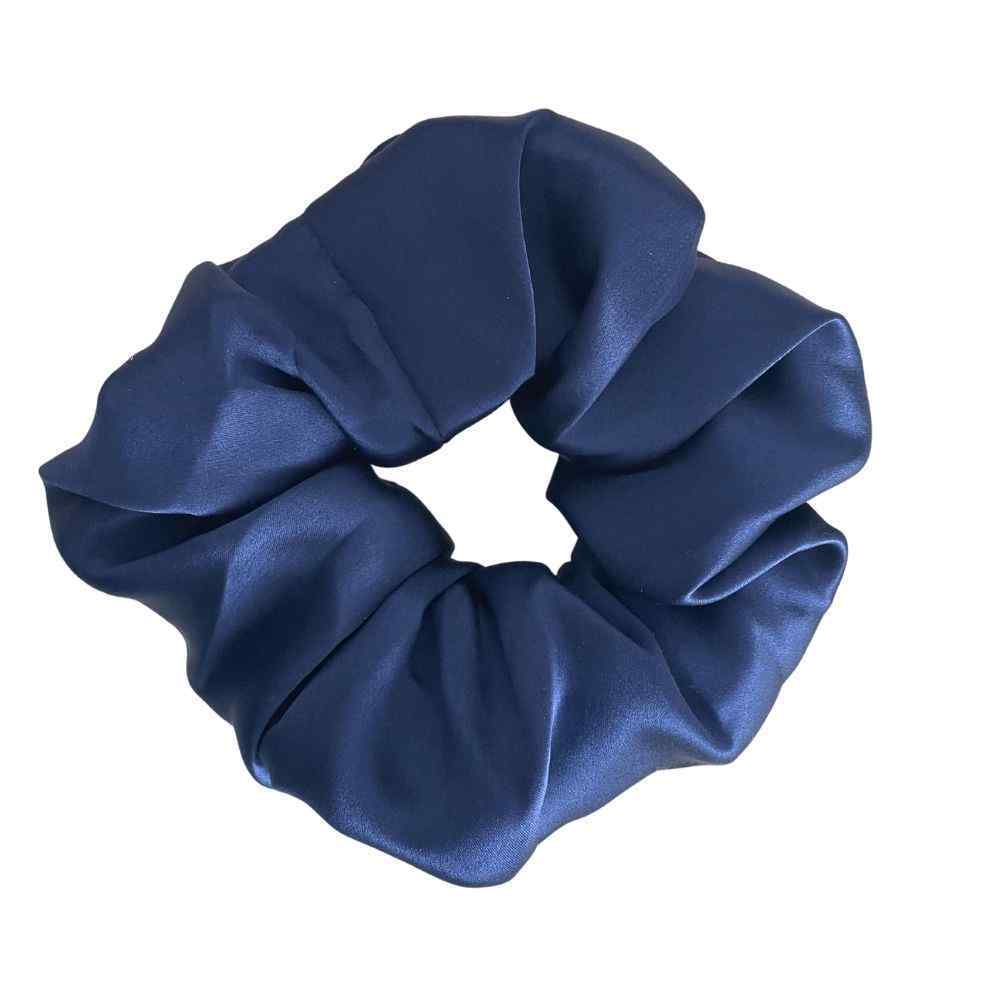 Scrunchie Colet Grande 100% seda Azul Marino