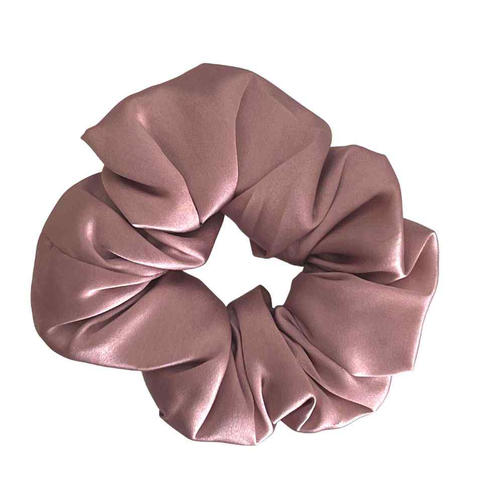 Scrunchie Seda Mulberry Medium Palo Rosa