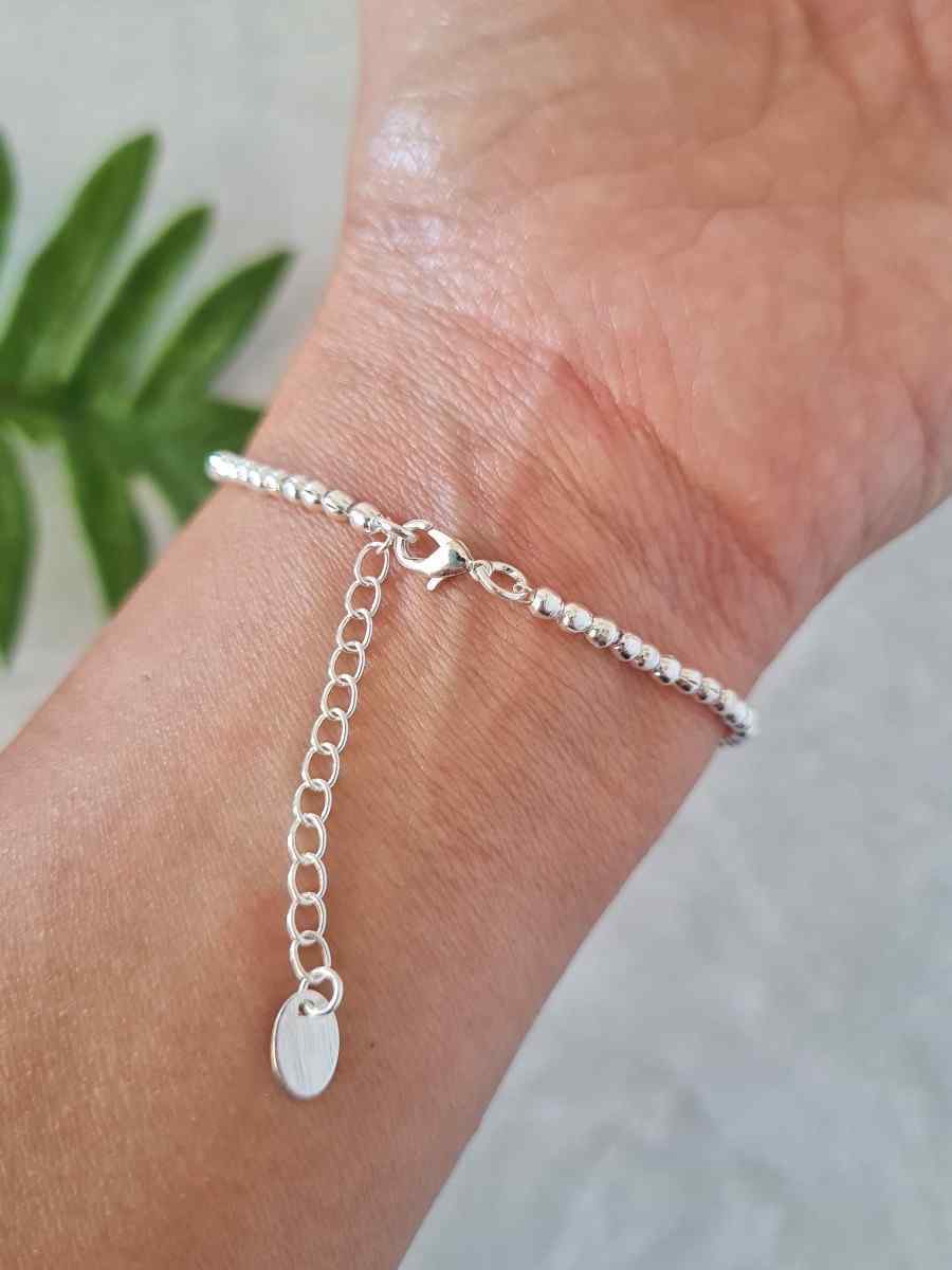 Pulsera Bolitas Plata