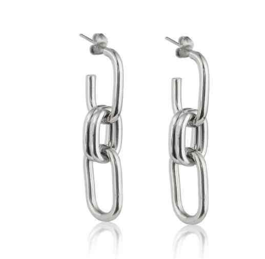 ARGOLLAS ACERO QUIRURGICO TRIPLES PLATEADAS