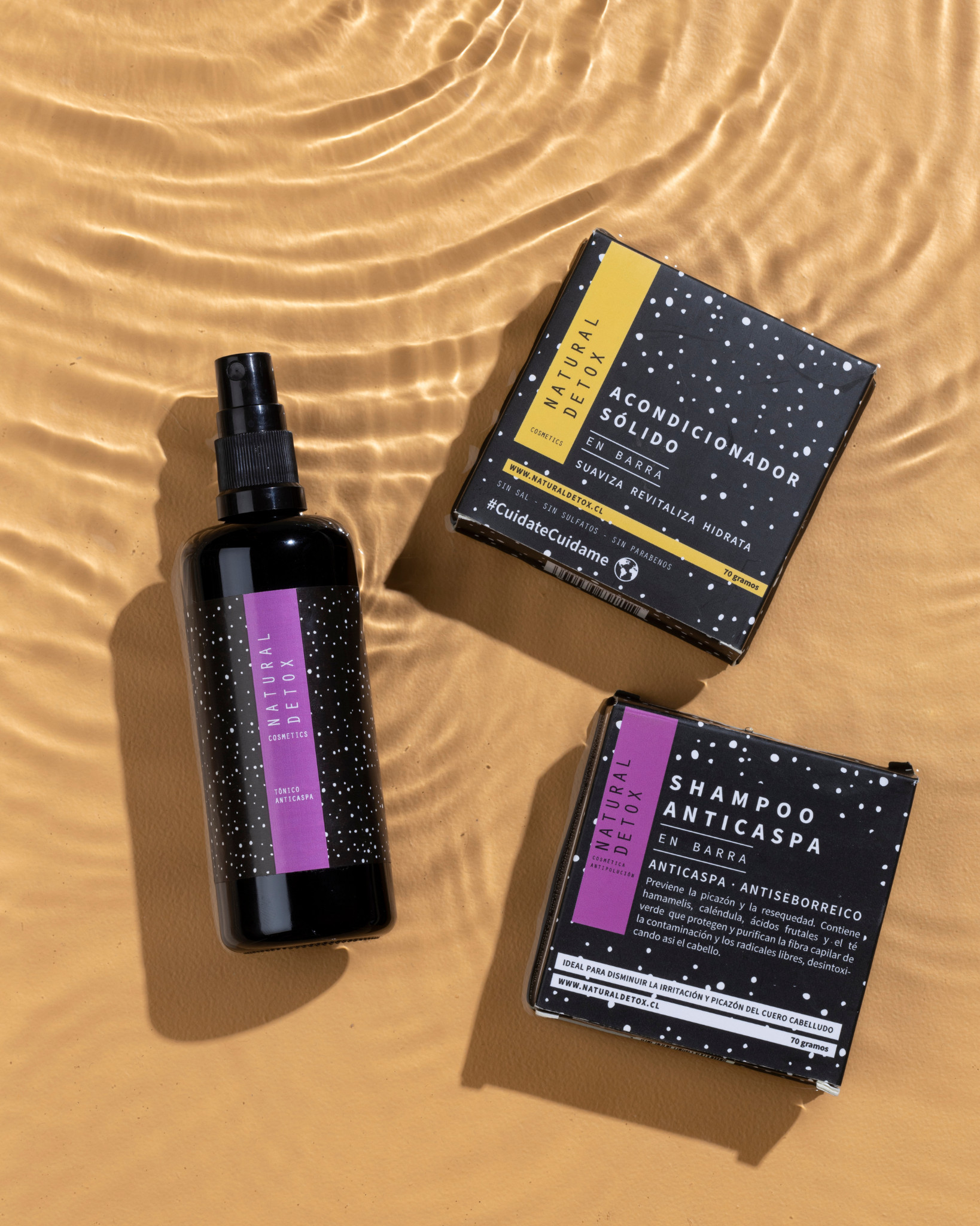 SHAMPOO ANTICASPA BARRA , ACONDICIONADOR EN BARRA Y TONICO ANTICASPA