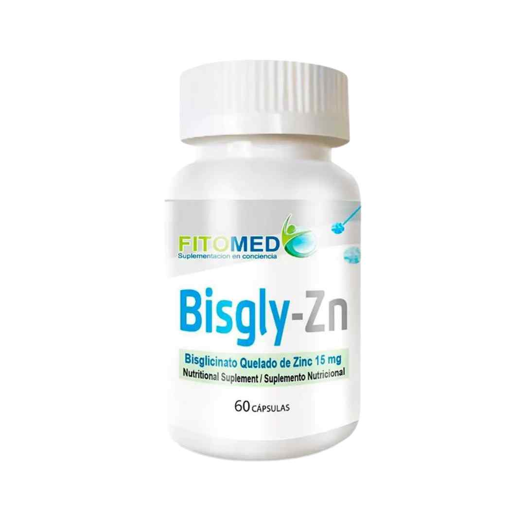 Bisgly Zn 15 mg-60 cáps