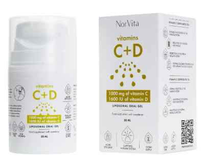 Vitamina C+D liposomal gel 1.000 mg/1.600 UI-100 ml