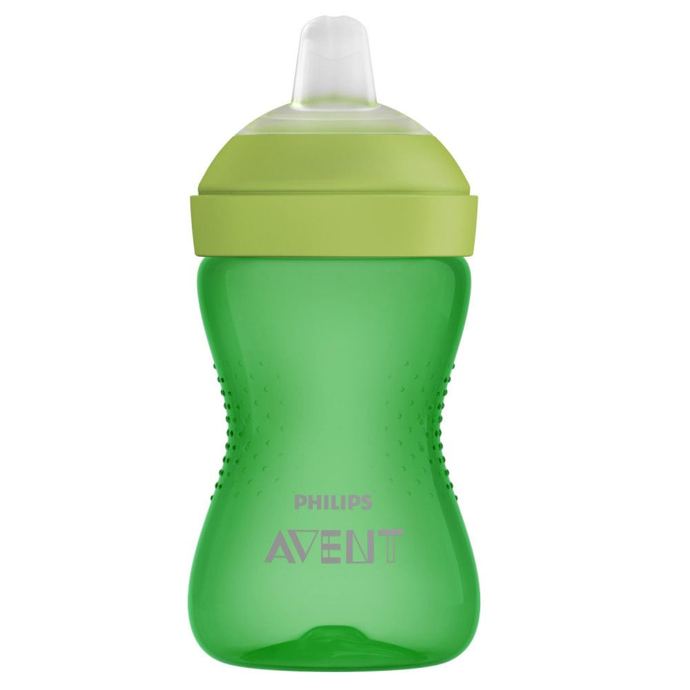 Vaso verde 300ml boquilla dura Avent SCF803/03