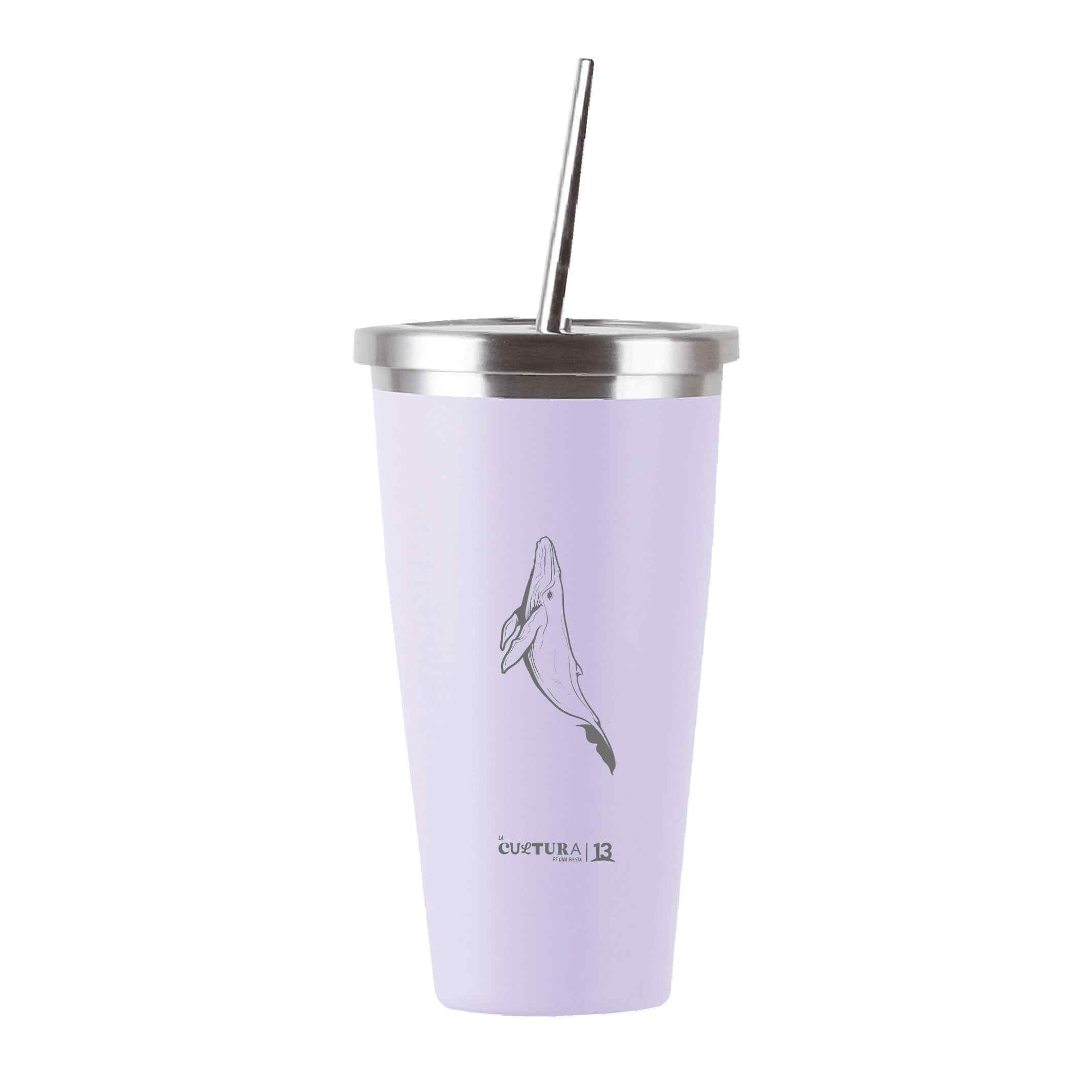 Vaso Térmico Puur Cup  La Cultura es una Fiesta Lila 570 ml