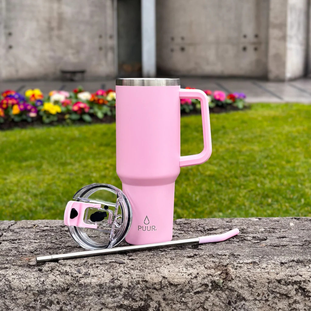 Vaso Térmico Puur Mug  Rose Hermético 1200 ml