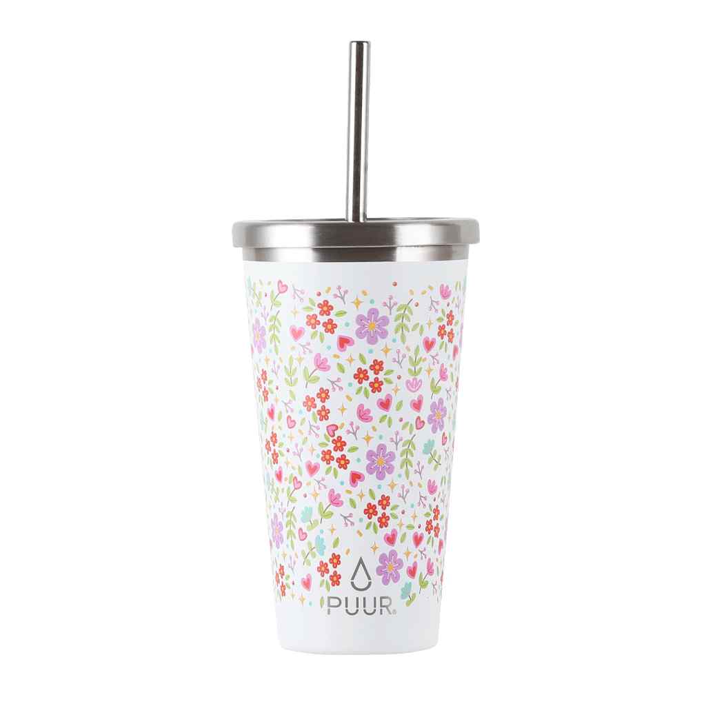 Vaso Térmico Puur Cup Floral 570 ml