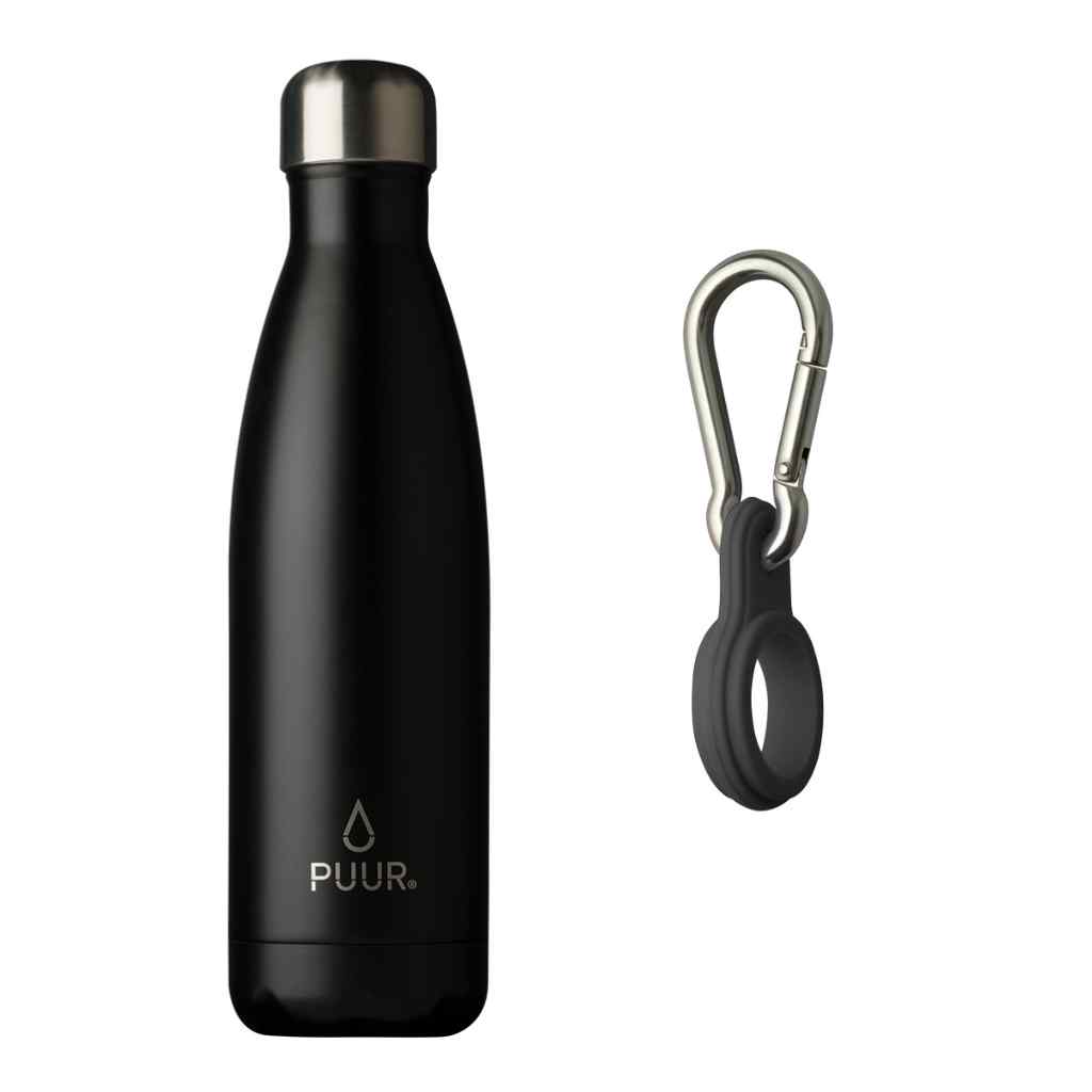 Pack Botella Térmica Puur Bottle Onyx + Hook Black