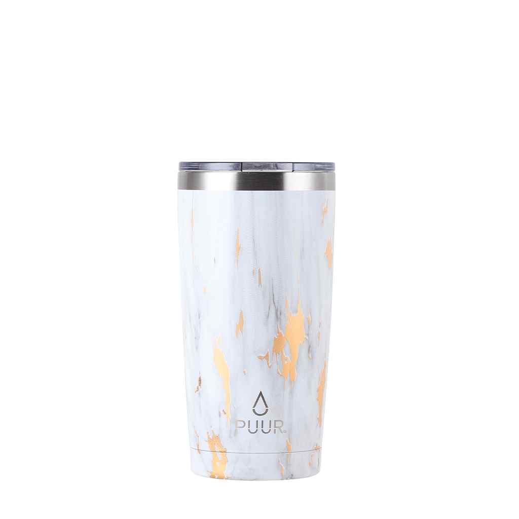 Vaso Térmico Puur Cup Gold Marble 500 ml