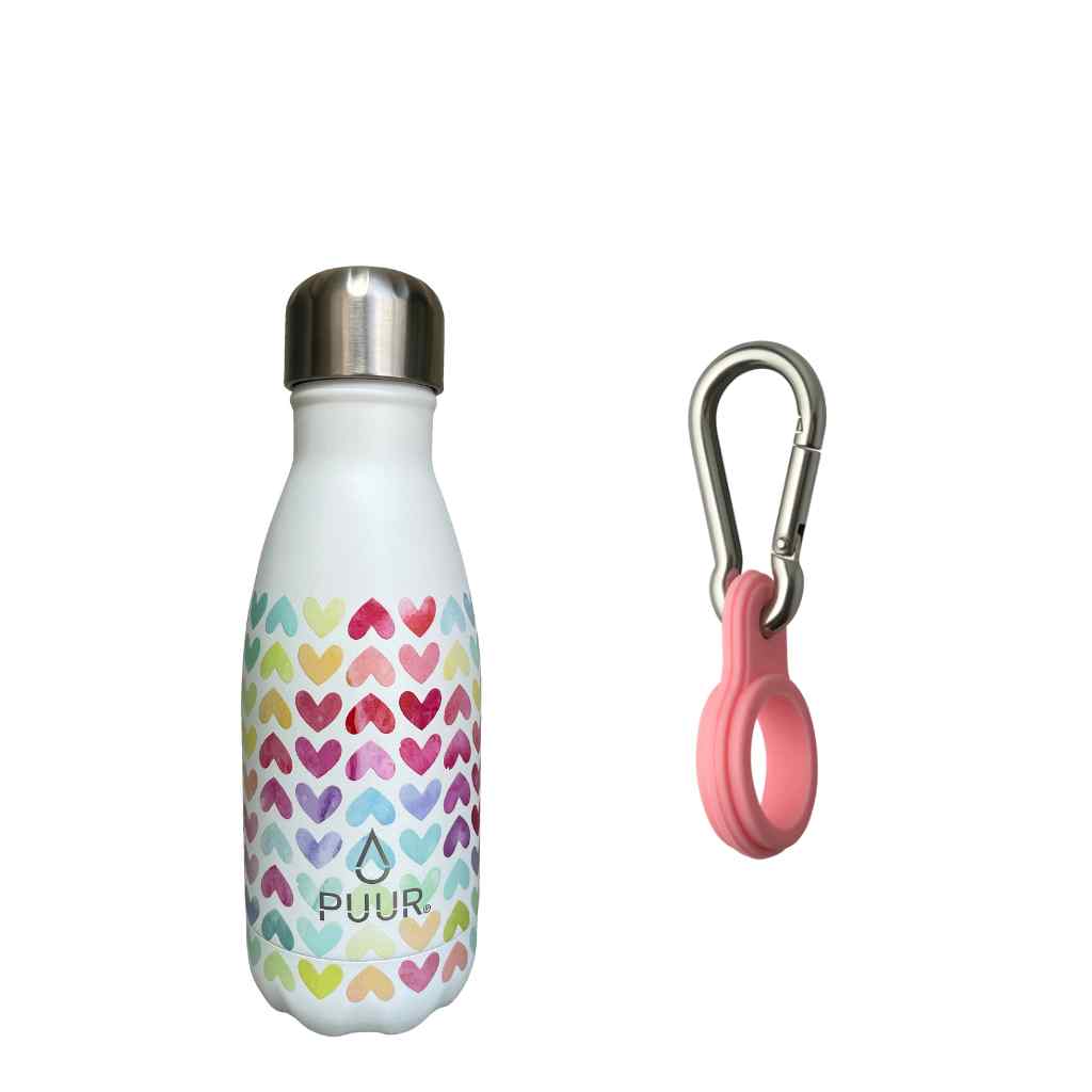 Pack Botella Térmica Puur Bottle Be Mine + Hook Pink