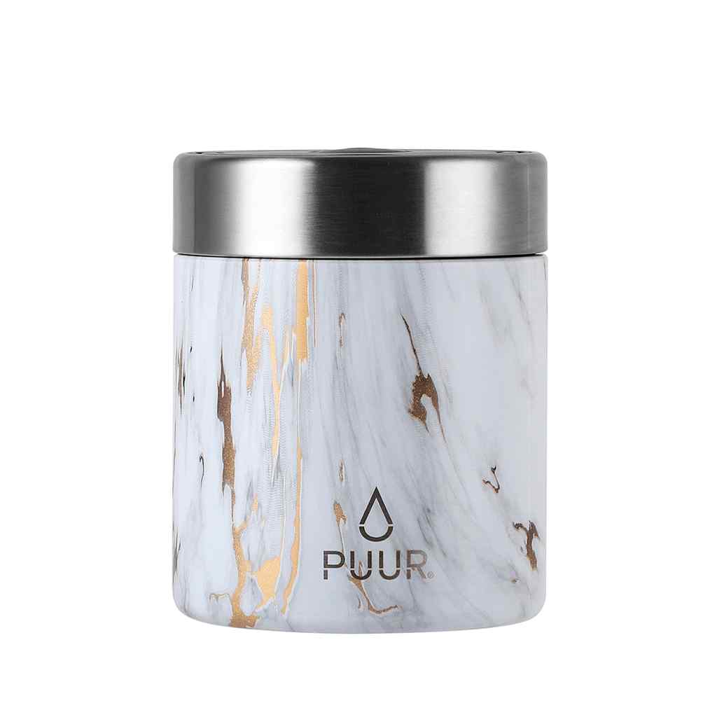 Termo Comida Puur Food Pot Gold Marble 500 ml