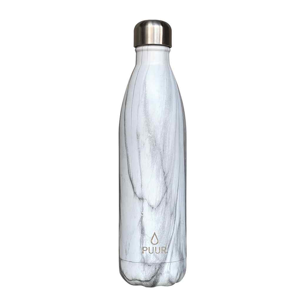 Botella Térmica Puur Bottle White Marble 750 ml